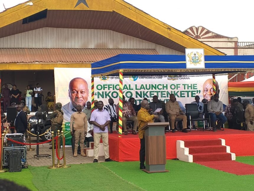 Launch of the ‘Nkoko Nketenkete’ Poultry Project held at the Jubilee Park in Kumasi.