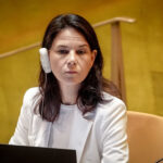 27 September 2025, US, New York: Annalena Baerbock, President of the United Nations General Assembly at the General Debate of the UN General Assembly in New York. Photo: Kay Nietfeld/dpa