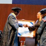 Honorary Doctorate conferred on Nana Konadu Agyeman Rawlings.