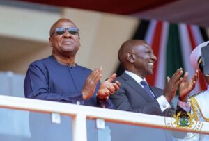 President Mahama of Ghana and President Ruto of Kenya (L to R)