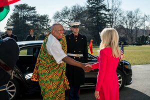 Ambassador Victor Smith- Ghana's to US meets Donald Trump at White House.
