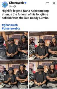 Late Daddy Lumba's funeral held in Kumasi December 13, 2025