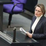 Stefanie Hubig (SPD), Federal Minister of Justice and Consumer Protection, speaks during a session in the Bundestag. Photo: Michael Kappeler/dpa