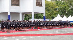 All female Police Contingent wows Asantehene during historic visit to IGP Tetteh Yohuno