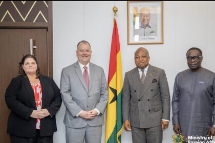 Ghana and US hold talks in Accra. Mr Okudzeto Ablakwa represents Ghana, Acting US Ambassador, Rolf Olson reps America.