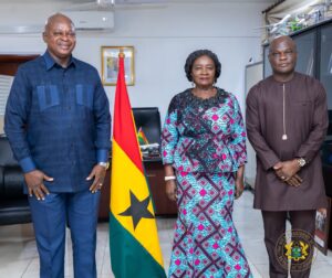 Vice President Naana Jane Opoku Agyemang visits Ministry of Transport.