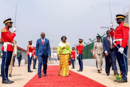 Vice President Jane Naana Opoku Agyemang in Conakry, Guinea.
