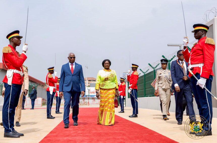 Vice President Jane Naana Opoku Agyemang in Conakry, Guinea.