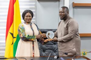 Vice President Naana Jane pays working visit to Ministry of Youth Development and Empowerment.