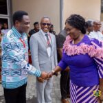 Vice President Jana Naana Opoku Agyemang with clergy