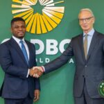 GOLD BOD CEO, Sammy Gyamfi (Left) in strategic meeting with World Gold Council, led by Chief Executive Officer, David Tait.