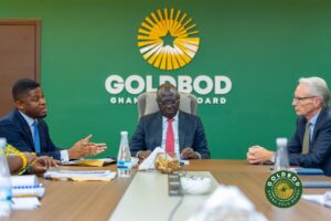 GOLD BOD CEO, Sammy Gyamfi in strategic meeting with World Gold Council, led by Chief Executive Officer, David Tait. (photo with other officials).