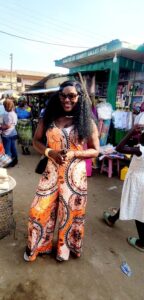 Philanthropist Agbeko Odione Kumordzi with wife Edwina on Agbozume Market Day.