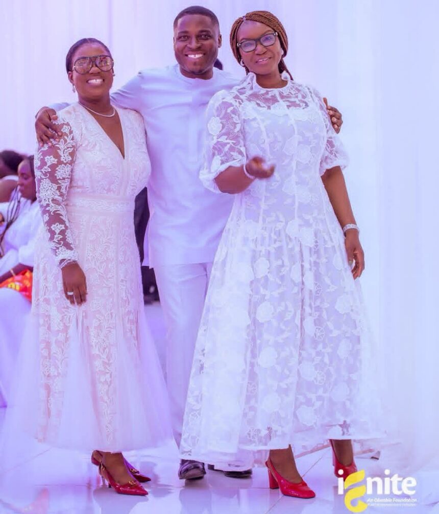 Obuobia Darko-Opoku(left) and friends at the 5th Anniversary of the IGNITE Youth Empowerment Initiative.