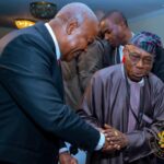 President Mahama meets Former President Obasanjo