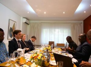 German Ambassador Frederrik Landshoeft welcomes Chief Justice of Ghana, Paul Baffoe-Bonnie