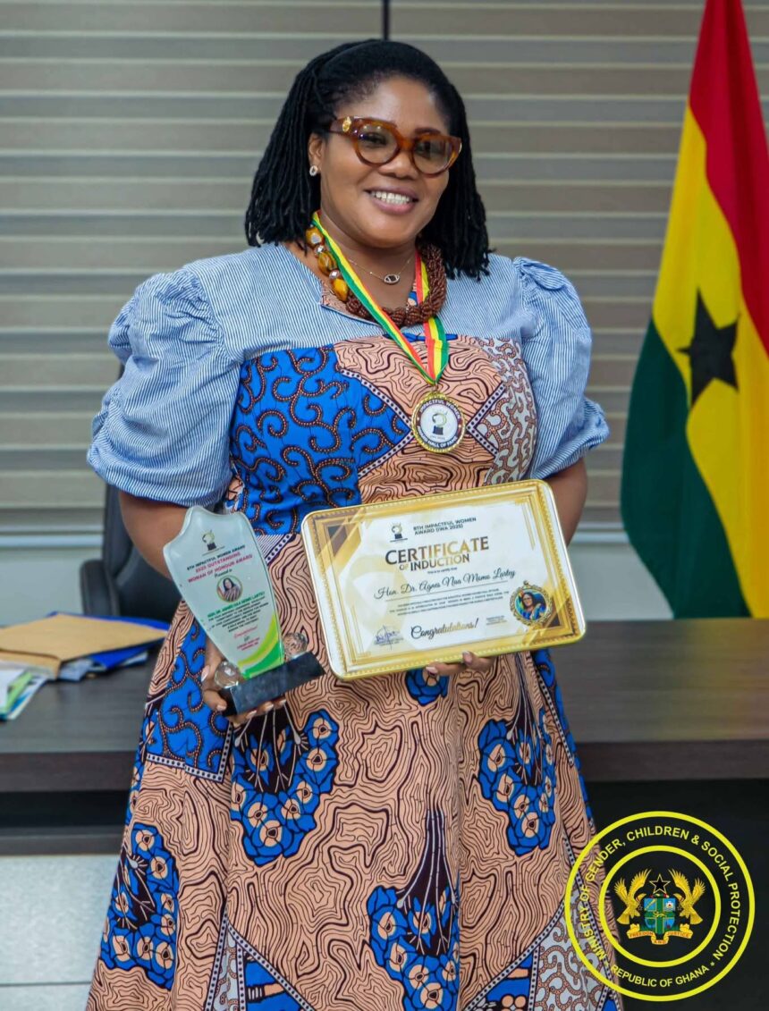 Ghana's Gender Minister Dr. Naa Momo Lartey receives 2025 Woman of Honor Award