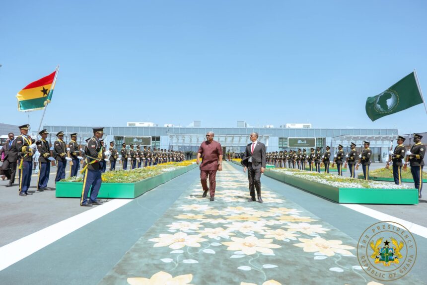 John Mahama departs Ethiopia.