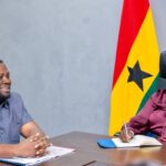 Ashanti Regional Minister meets Vice President , Jane Nana Opoku Agyemang.