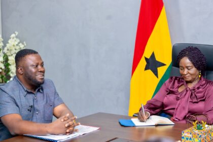 Ashanti Regional Minister meets Vice President , Jane Nana Opoku Agyemang.