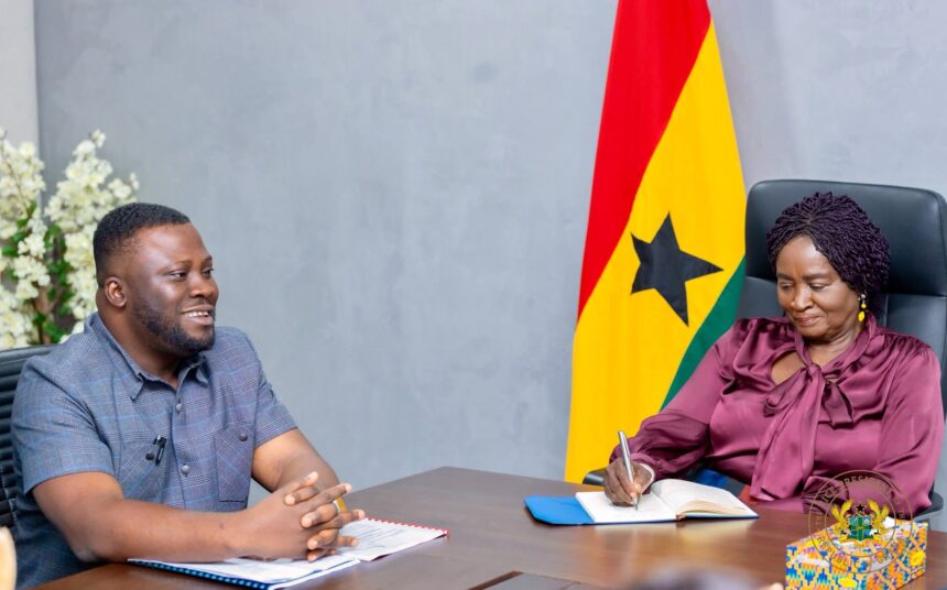 Ashanti Regional Minister meets Vice President , Jane Nana Opoku Agyemang.