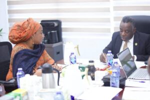 Dr. Afisah Zakariah (left) with Dr. Evan Aggrey Darko.