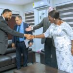 Minister for Trade, Agribusiness and Industry, Elizabeth Ofosu-Adjare, and Chargé d’Affaires of the United States Embassy in Ghana, Rolf Olson, hold talks on implementation of recently extended African Growth and Opportunity Act (AGOA).