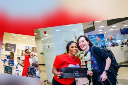 Valentines Day at Kotoka International Airport in Accra.