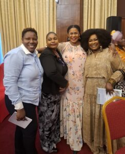 From Left, Gloria Anderson, Rebecca Ekpe, Ebi Bright, and Oheneyere Gifty Nana Dansoa Anti at First Annual Forum on Women in Government and Media in Accra