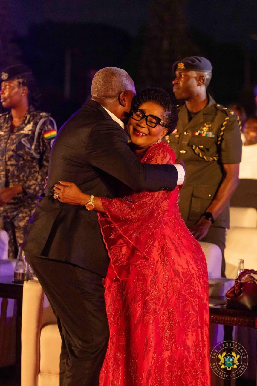 President Mahama and Mrs. Lordina Mahama in Christmas cheer