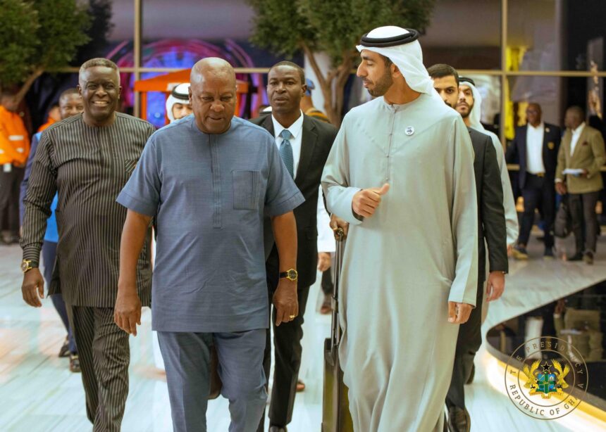 President John Mahama arrives Dubai for Governance Summit