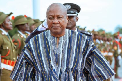 President John Mahama during a visit to Zambia