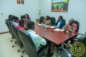 Unemployed Graduates engage with Gender Minister in Accra