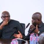 A top hierarchy government meeting with Cocoa Farmers