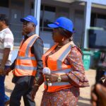 Trade Minister, Ofosu-Agyare at Northshore Apparel Ghana Ltd in Savelugu, Northern Region.