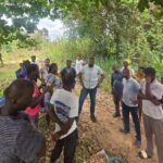 John Dumello meets Ginger Farmers in Oti Region.