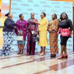 Vice President, Ghana Journalists Association, -GJA Rebecca Ekpe, First Left with Members of Ghana Parliament and other Participants at the First Annual Forum on Women in Government and Media.
