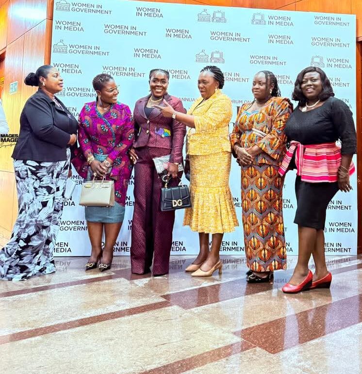 Vice President, Ghana Journalists Association, -GJA Rebecca Ekpe, First Left with Members of Ghana Parliament and other Participants at the First Annual Forum on Women in Government and Media.