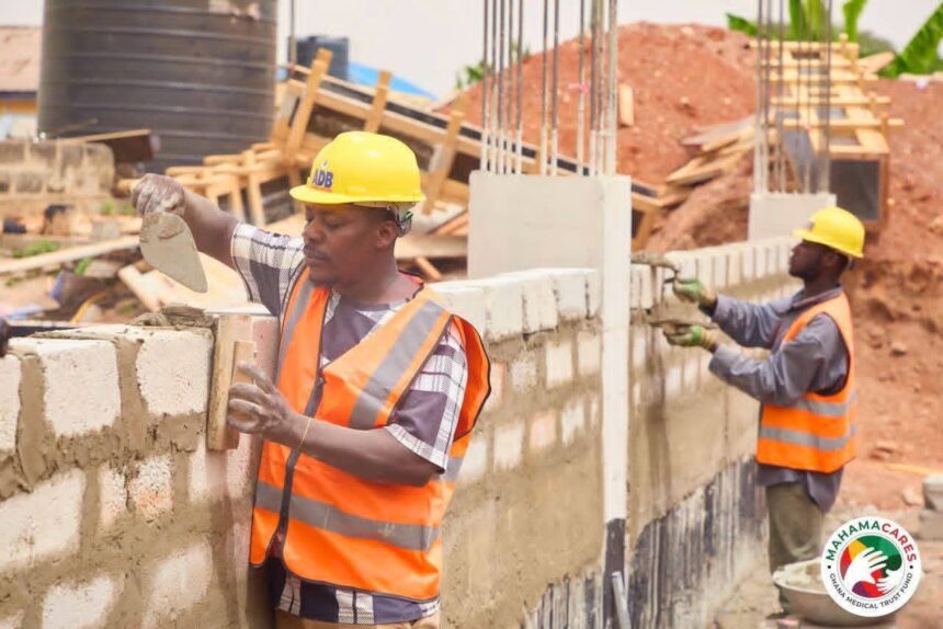 Work progresses on Mahama Cares Medical Facility