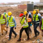 Ebi Bright joins Local Government Minister in Sanitation inspection in Tema enclave