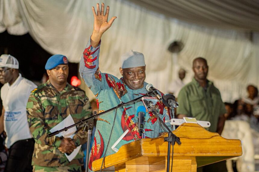 Gambian President Adama Barrow inaugurates power infrastructure in Banjul