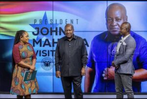 President John Mahama on visit to Ghana Broadcasting Corporation-GBC