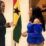 Ghana's Ambassador in UK Zita Benson and Rosie Glazebrook of Make UK on investment opportunities