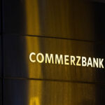11 February 2026, Hesse, Frankfurt/Main: View of a wall with the Commerzbank logo. Commerzbank's annual press conference takes place in the morning. Photo: Hannes P. Albert/dpa