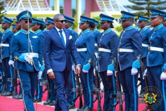Prime Minister of St. Kitts and Nevis, Terrance Michael Drew in Accra.