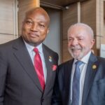 H.E. Luiz Inácio Lula da Silva-Brazil President (Right), with Ghana's Forighn Affairs Minister, Okudzeto Ablakwa (Left)