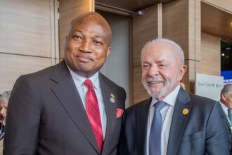 H.E. Luiz Inácio Lula da Silva-Brazil President (Right), with Ghana's Forighn Affairs Minister, Okudzeto Ablakwa (Left)