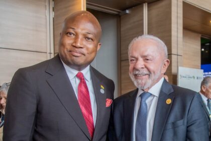 H.E. Luiz Inácio Lula da Silva-Brazil President (Right), with Ghana's Forighn Affairs Minister, Okudzeto Ablakwa (Left)