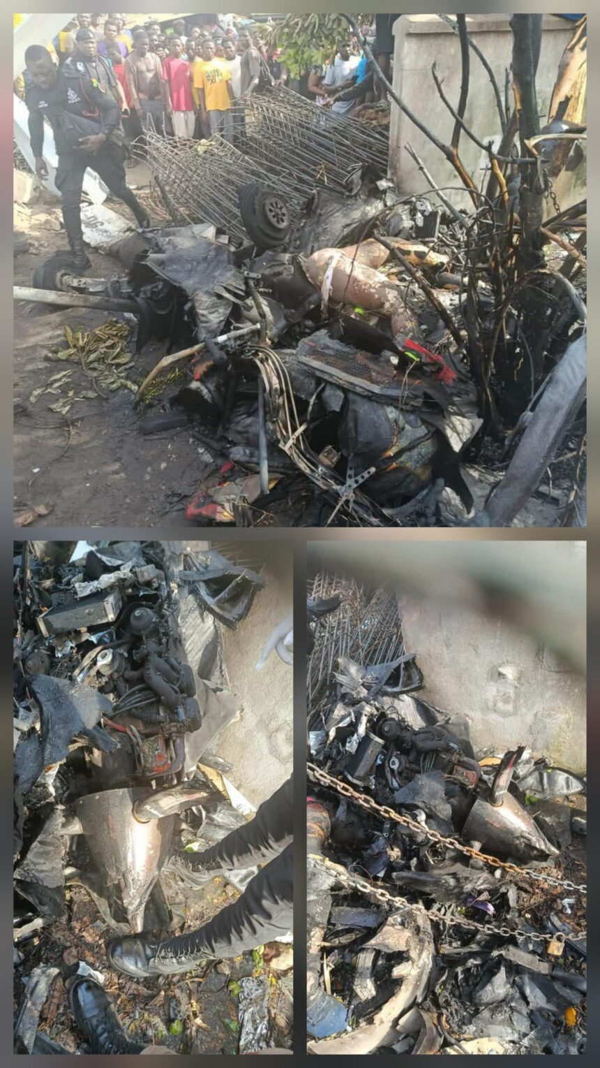 Micro crash - aircraft site at Tema