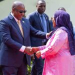 Tanzanian's Samia Suluhu Hassan meets Ghana's John Mahama